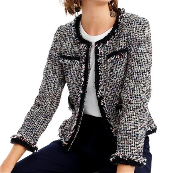 J. Crew Lady Jacket Metallic Tweed